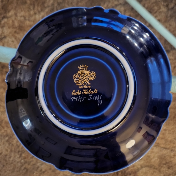 Jlmenau Graf von Henneberg Porzellan 1777 Echt Kobalt cup and saucer - Picture 9 of 9